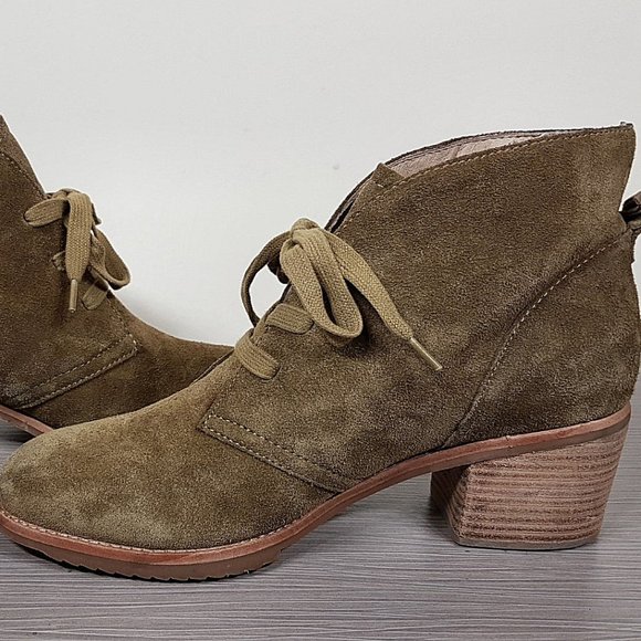 Caslon 'Gia' Lace-Up Bootie, Taupe Suede, Womens Size 8 US / 38 - Picture 6 of 9